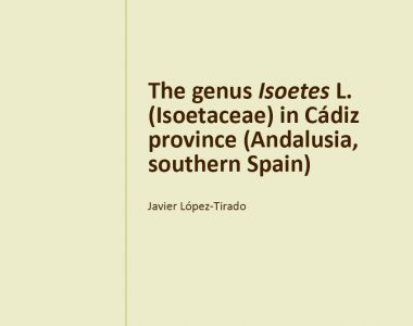 Distribución del género Isoetes en Cádiz